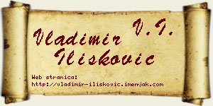 Vladimir Ilišković vizit kartica